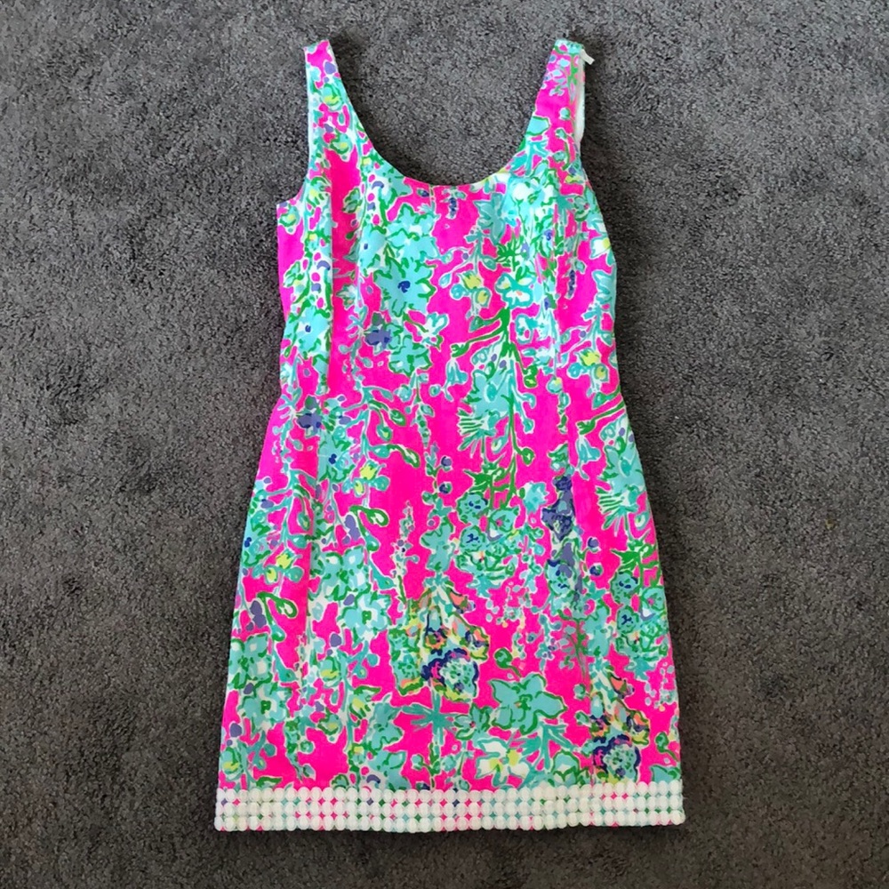 Lilly Pulitzer Hot Pink Printed Dress
